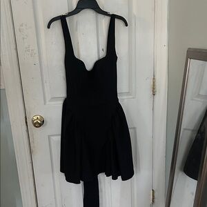 Elegant Black backless Dress